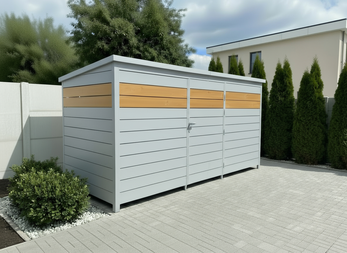 Wiata śmietnikowa 400×170